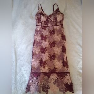 Lulu's Formal Lace Midi Dress